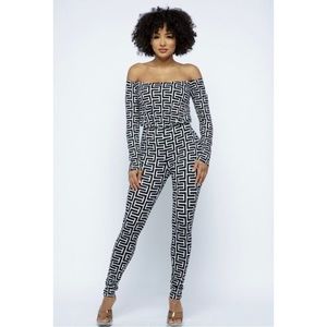 Off the shoulder jumpsuit